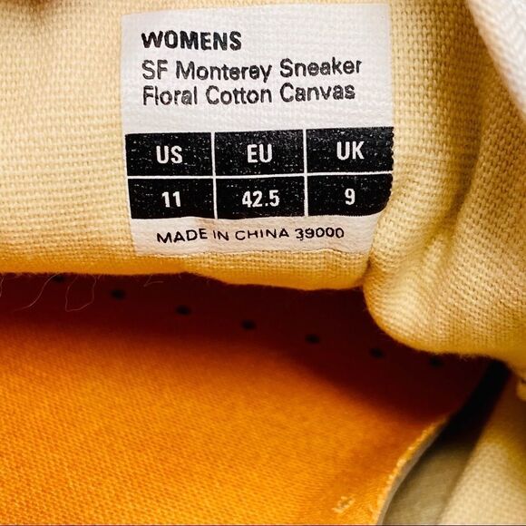 SeaVees SF Monterey Floral Canvass Sneaker… - Picture 11 of 11